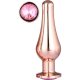 PLUG ANAL GRANDE GLEAMING LOVE ROSE GOLD PLEASURE VIBRASHOP