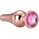 PLUG ANAL GRANDE GLEAMING LOVE ROSE GOLD PLEASURE VIBRASHOP