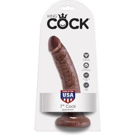 Pene realistico KING COCK 18 cm marrón