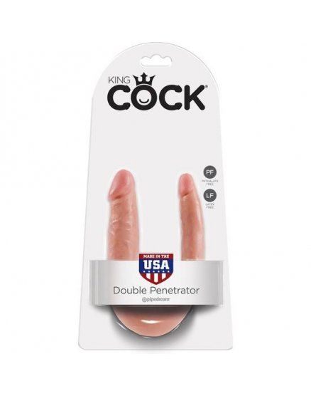 king cock pene realistico doble small VIBRASHOP