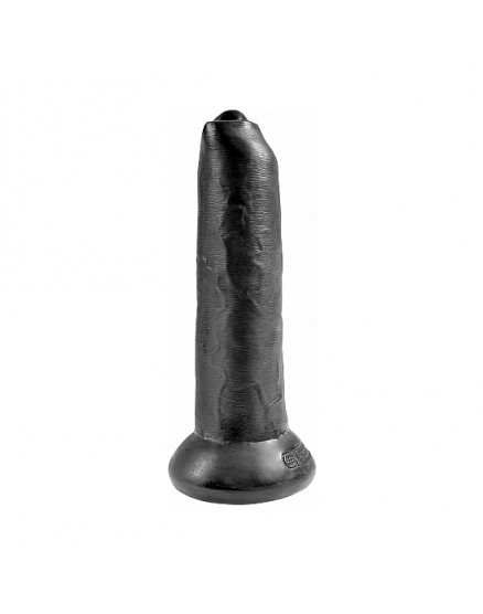 UNCUT 25,4CM - PENE REALISTA CON PREPUCIO MÓVIL - NEGRO VIBRASHOP