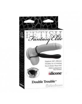 FETISH FANTASY ELITE DILDO DOBLE PENETRACIÓN CON ANILLO VIBRASHOP