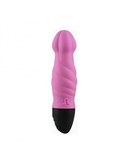 TORNADO MINI VIBRADOR SILICONA - ROSA VIBRASHOP