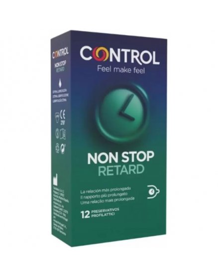 CONTROL PRESERVATIVOS NON STOP RETARD 12UDS VIBRASHOP